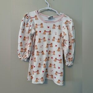 Lullaby Set Dog Print Long Sleeve Dress
